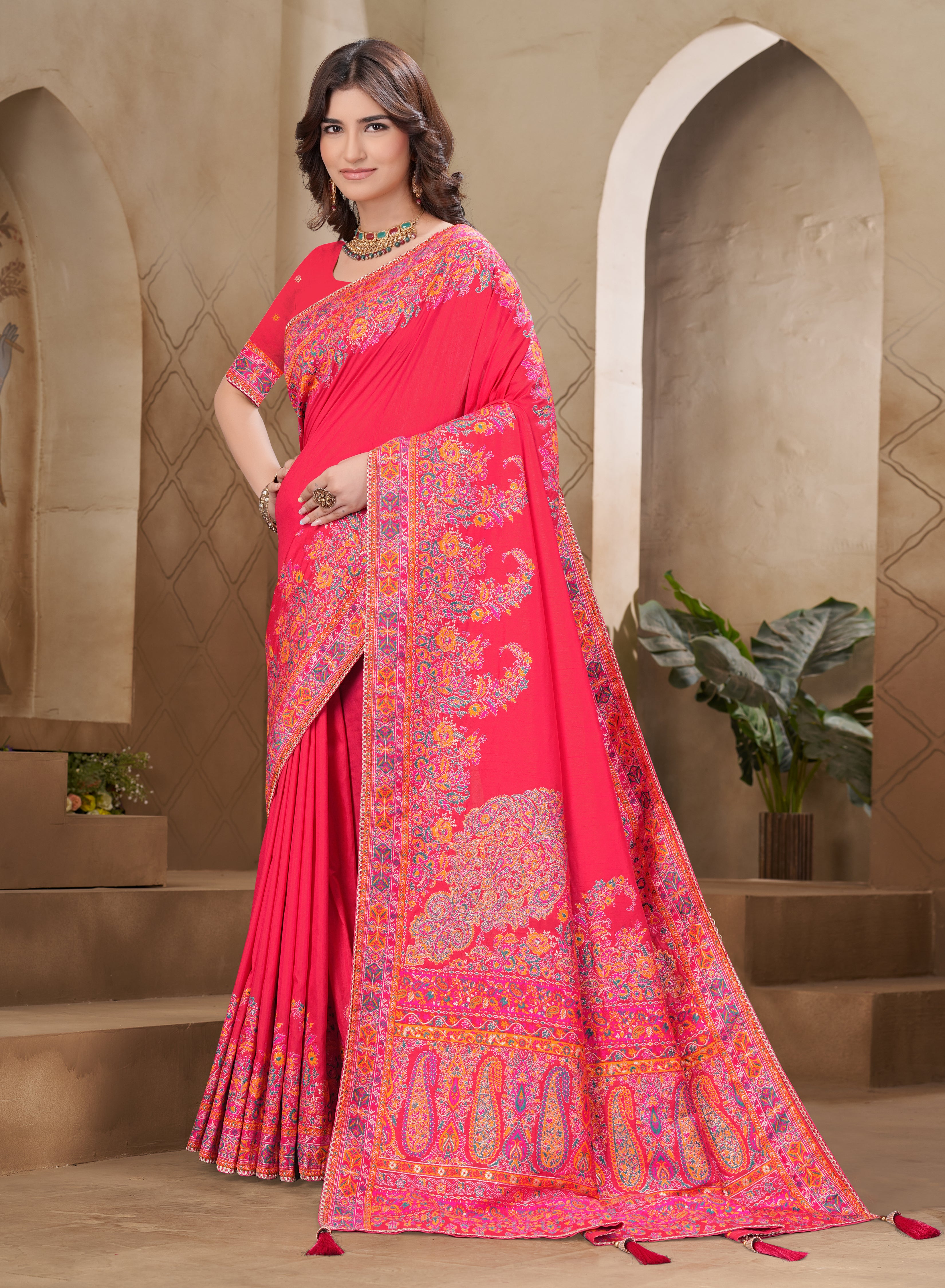 Kashmiri Pashmina Saree