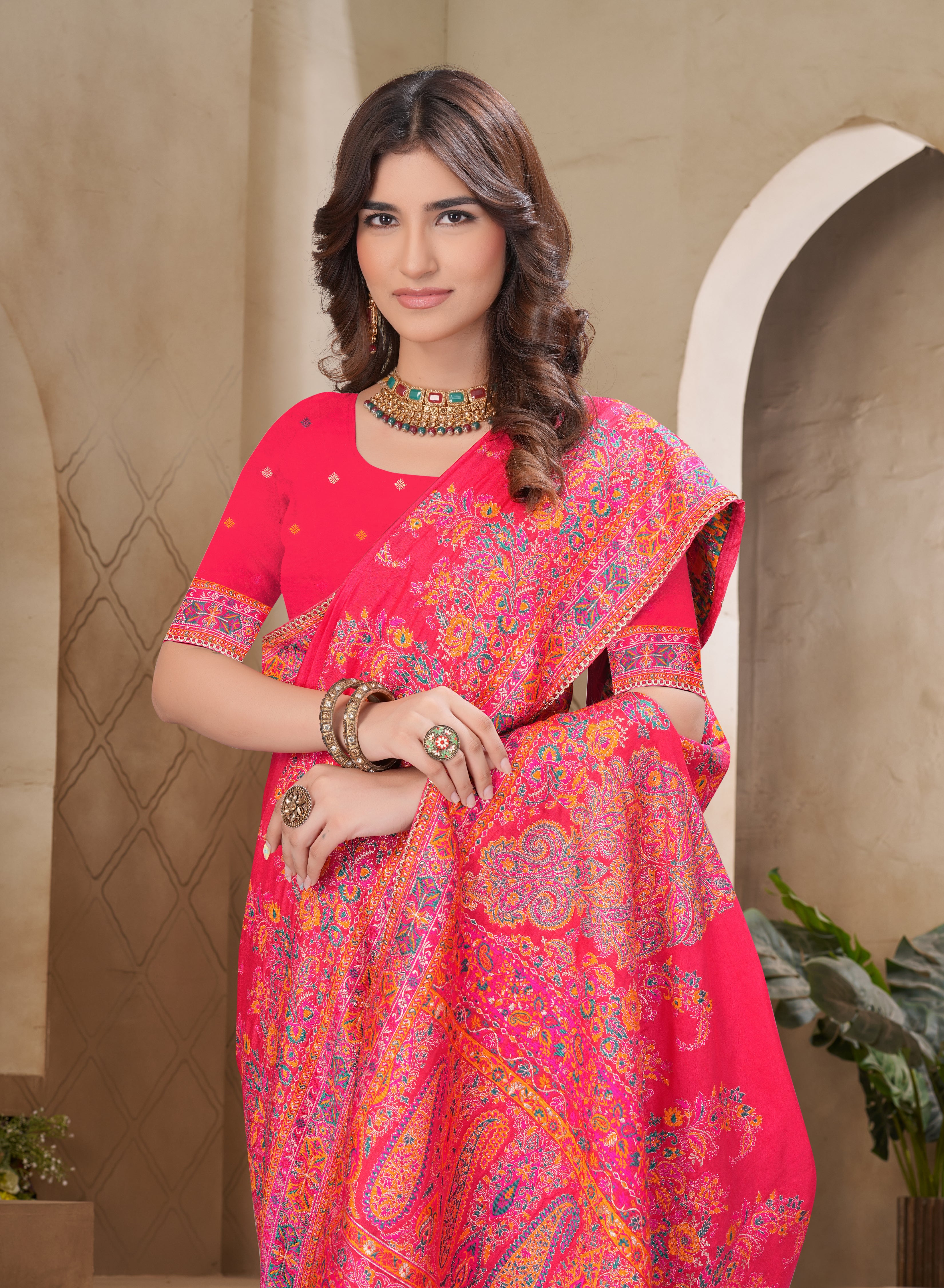 Kashmiri Pashmina Saree