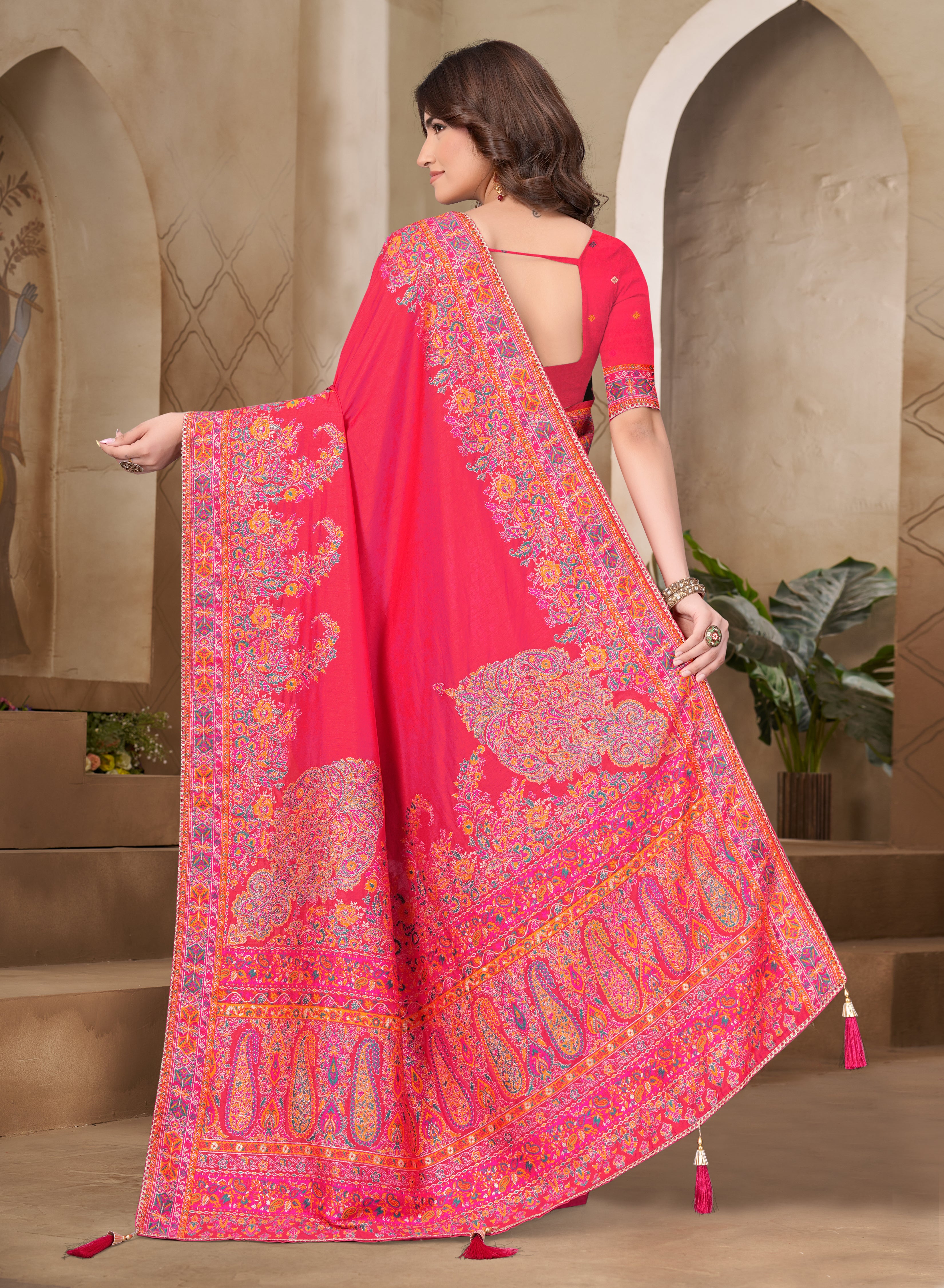 Kashmiri Pashmina Saree