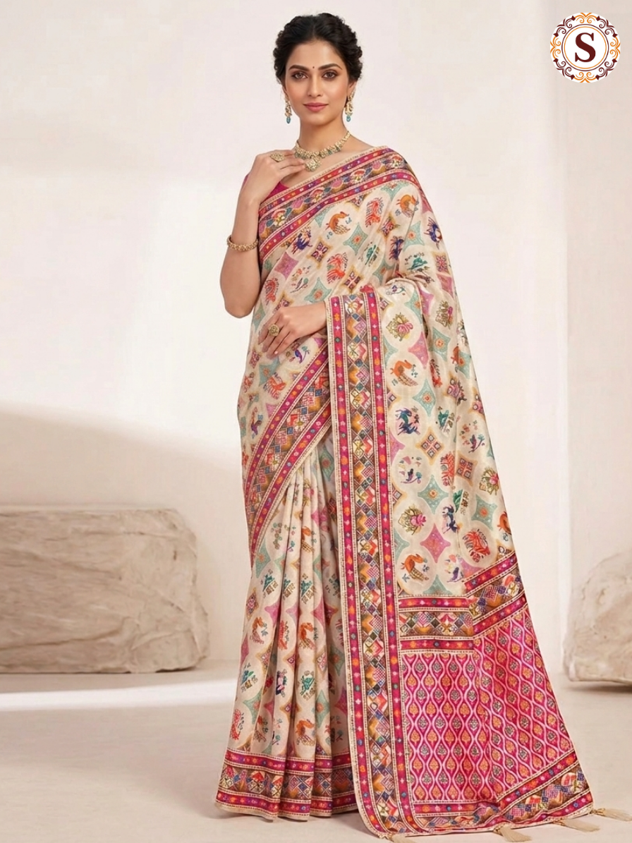 Pashmina Patola Silk Saree