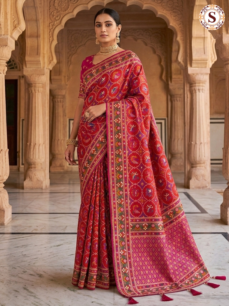 Pashmina Patola Silk Saree