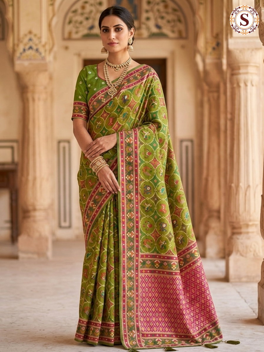 Pashmina Patola Silk Saree