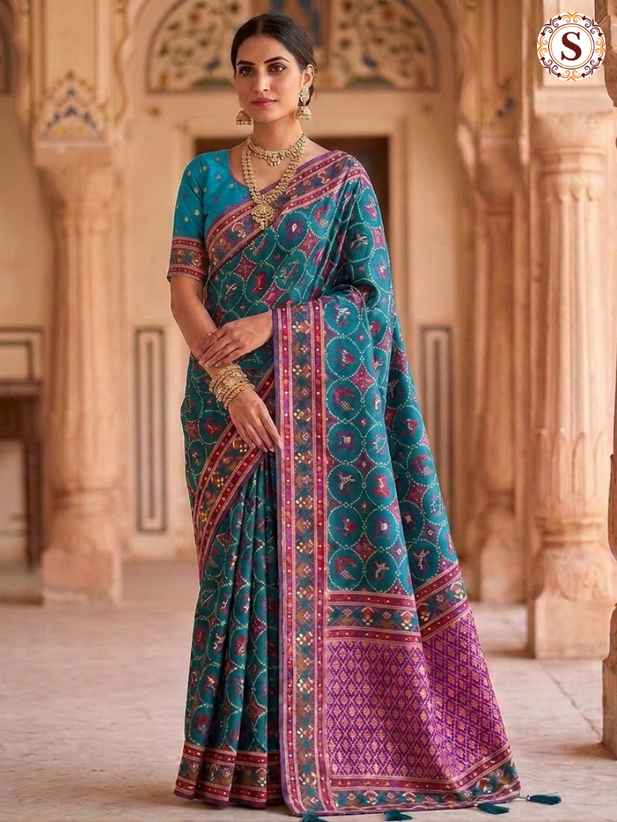 Pashmina Patola Silk Saree