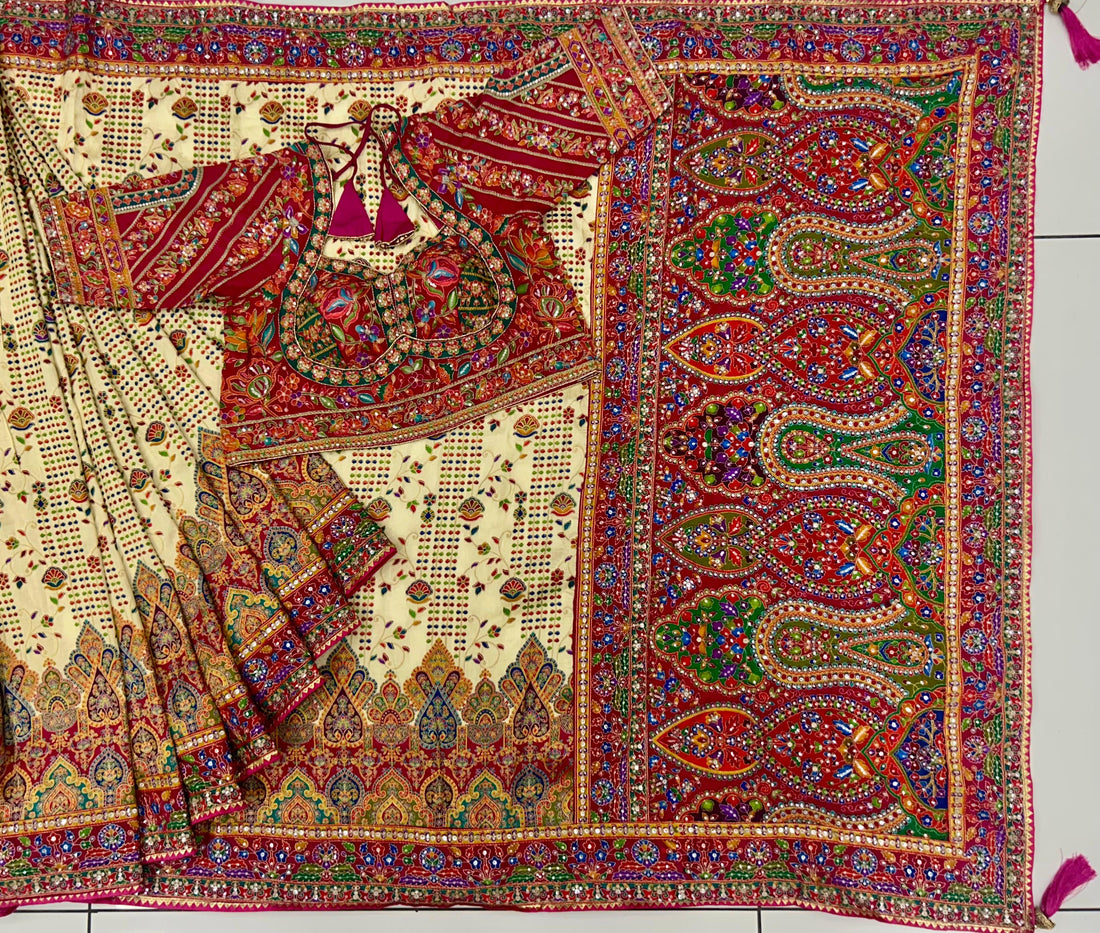 Embroidery Silk Saree