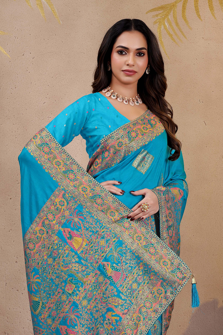 Pashmina Silk Saree